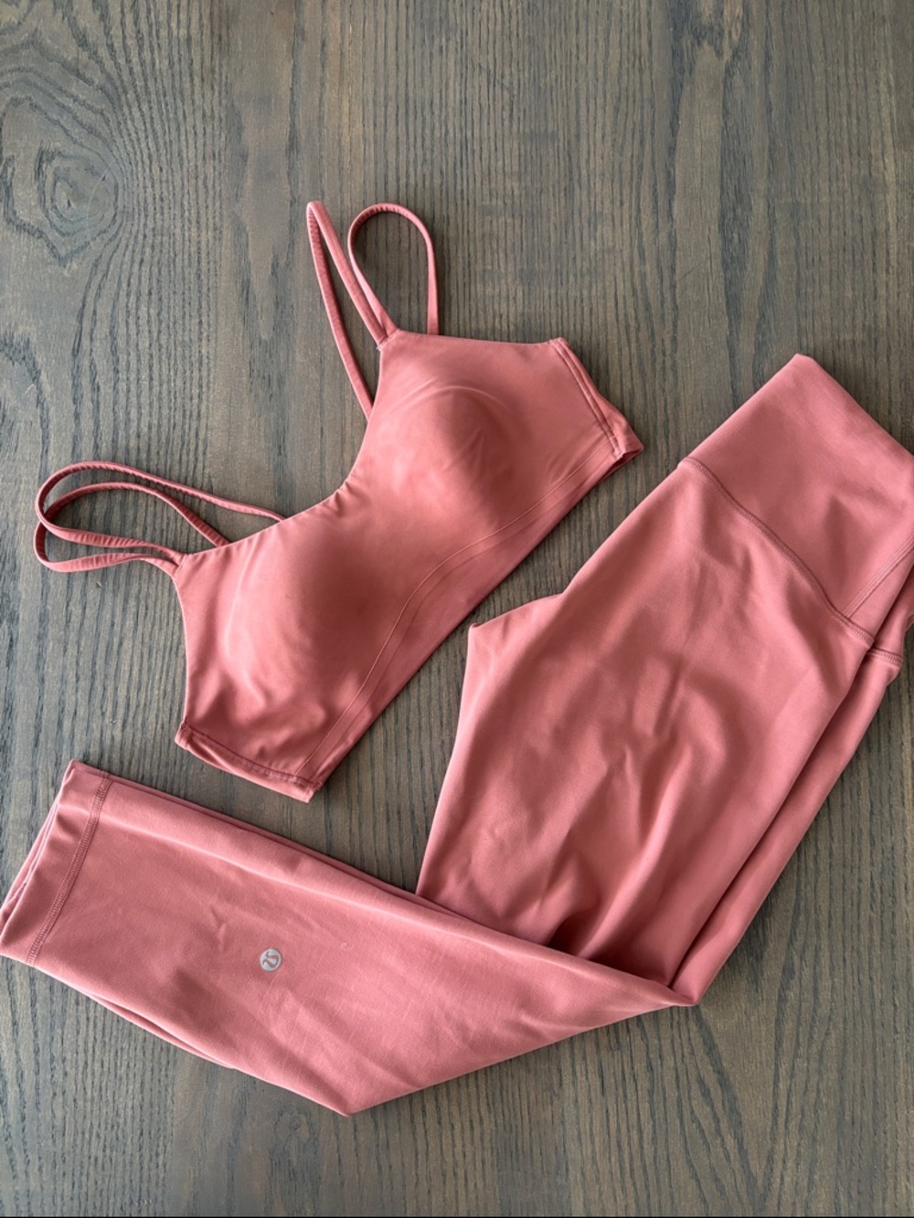 EUC Lululemon Matching Set Briar Rose sz 8